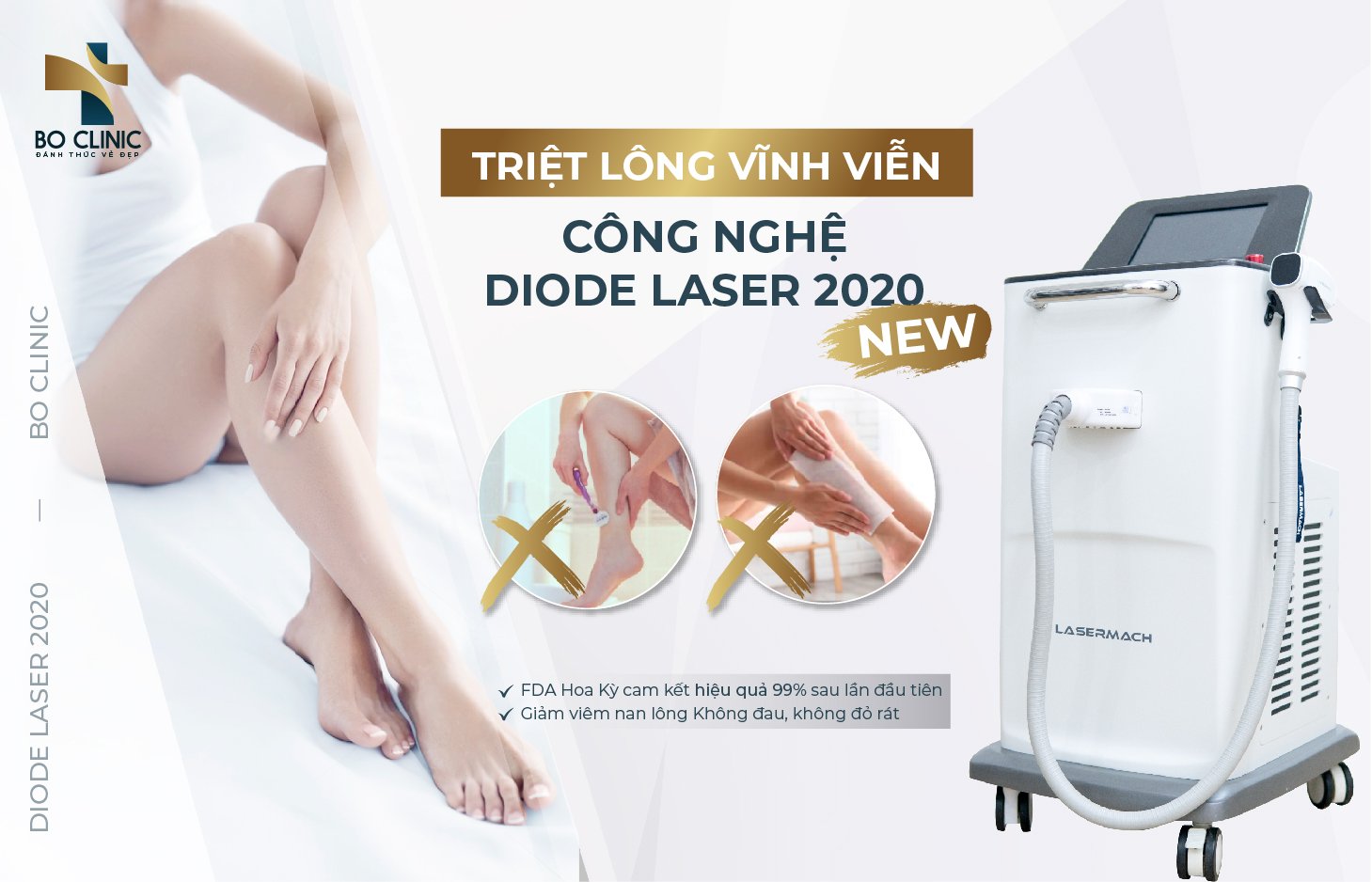 TRIỆT LÔNG DIODE LASER CÔNG NGHỆ HOA KỲ